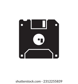 Floppy disk vector icon. Diskette flat  sign design. Save icon. Disk symbol pictogram. UX UI icon