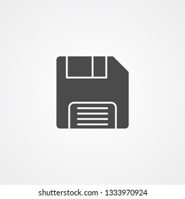 Floppy disk vector icon sign symbol