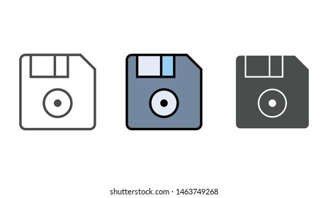 Floppy disk vector icon sign symbol