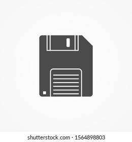 Floppy disk vector icon sign symbol