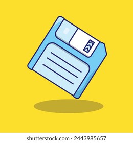 FLOPPY DISK VECTOR ICON SIMPLE