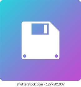 floppy disk vector icon. floppy disk single web icon on trendy gradient