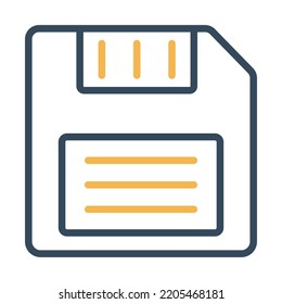 Floppy disk Vector Icon which is suitable for commercial work and easily modify or edit it

