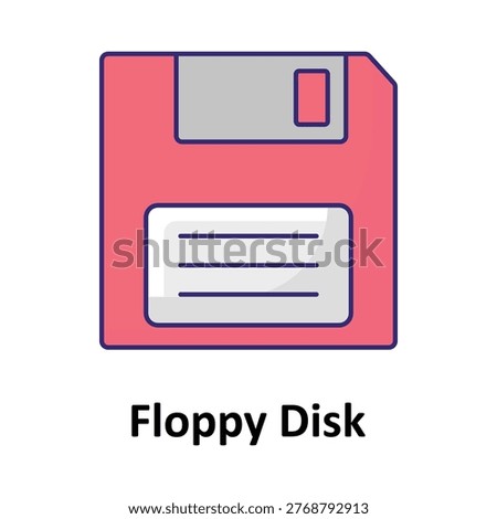 Floppy Disk Vector icon which can easily modify or edit
