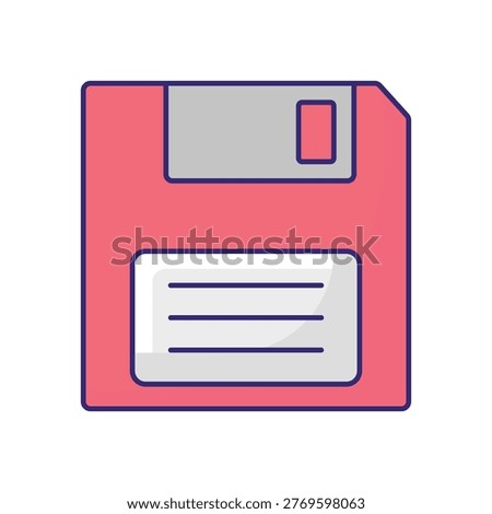 Floppy Disk Vector icon which can easily modify or edit
