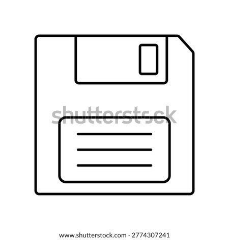 Floppy Disk Vector icon which can easily modify or edit
