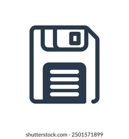 Floppy Disk Y2K Vector Icon Illustration