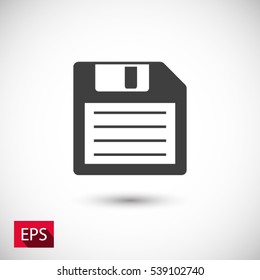 floppy diskette icon. One of set web icons