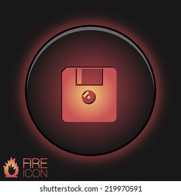 floppy, diskette. symbol store information document. computer floppy disk icon .