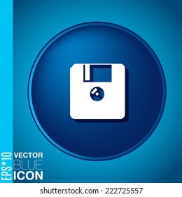 floppy, diskette. symbol store information document. computer floppy disk icon .