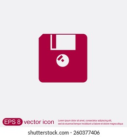 floppy, diskette. symbol store information document. computer floppy disk icon. vector icon