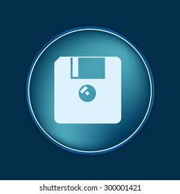 floppy, diskette. symbol store information document. computer floppy disk icon .