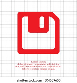 floppy, diskette. symbol store information document. computer floppy disk icon. vector icon