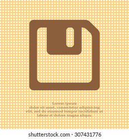 floppy, diskette. symbol store information document. computer floppy disk icon. vector icon