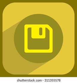 floppy, diskette. symbol store information document. computer floppy disk icon. vector icon