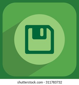 floppy, diskette. symbol store information document. computer floppy disk icon. vector icon