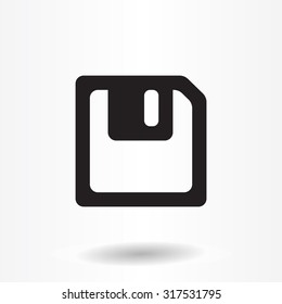 floppy, diskette. symbol store information document. computer floppy disk icon. vector icon