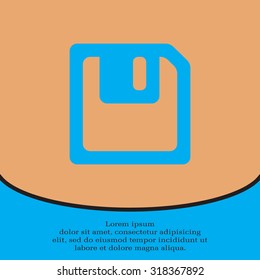 floppy, diskette. symbol store information document. computer floppy disk icon. vector icon
