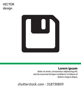 floppy, diskette. symbol store information document. computer floppy disk icon. vector icon
