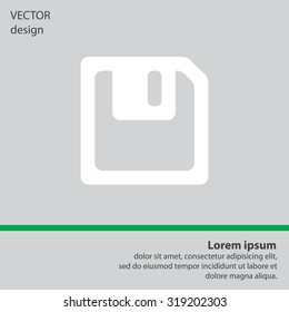 floppy, diskette. symbol store information document. computer floppy disk icon. vector icon