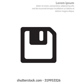 floppy, diskette. symbol store information document. computer floppy disk icon. vector icon