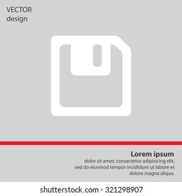 floppy, diskette. symbol store information document. computer floppy disk icon. vector icon