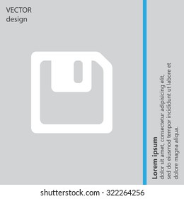 floppy, diskette. symbol store information document. computer floppy disk icon. vector icon