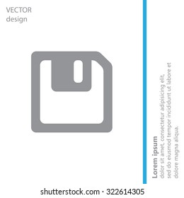 floppy, diskette. symbol store information document. computer floppy disk icon. vector icon