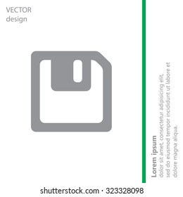 floppy, diskette. symbol store information document. computer floppy disk icon. vector icon