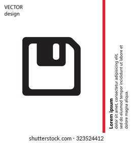 floppy, diskette. symbol store information document. computer floppy disk icon. vector icon