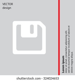 floppy, diskette. symbol store information document. computer floppy disk icon. vector icon