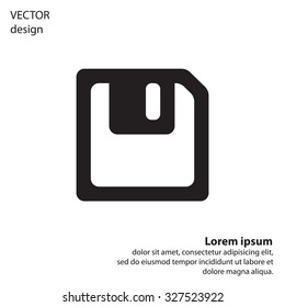 floppy, diskette. symbol store information document. computer floppy disk icon. vector icon