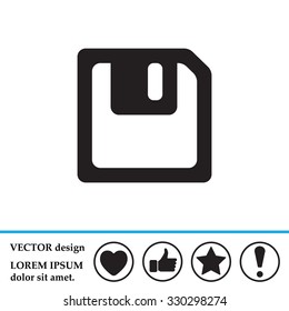 floppy, diskette. symbol store information document. computer floppy disk icon. vector icon