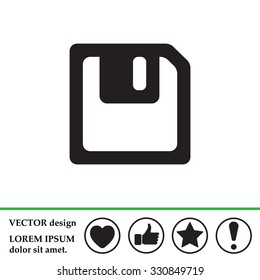 floppy, diskette. symbol store information document. computer floppy disk icon. vector icon