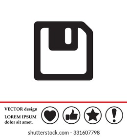 floppy, diskette. symbol store information document. computer floppy disk icon. vector icon