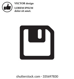 floppy, diskette. symbol store information document. computer floppy disk icon. vector icon