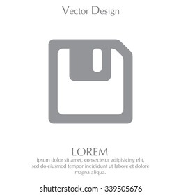 floppy, diskette. symbol store information document. computer floppy disk icon. vector icon