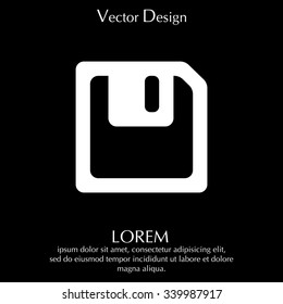 floppy, diskette. symbol store information document. computer floppy disk icon. vector icon