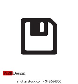 floppy, diskette. symbol store information document. computer floppy disk icon. vector icon