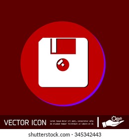 floppy, diskette. symbol store information document. computer floppy disk icon .