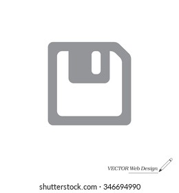 floppy, diskette. symbol store information document. computer floppy disk icon. vector icon