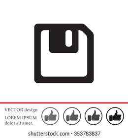 floppy, diskette. symbol store information document. computer floppy disk icon. vector icon