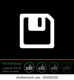 floppy, diskette. symbol store information document. computer floppy disk icon. vector icon