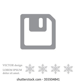floppy, diskette. symbol store information document. computer floppy disk icon. vector icon