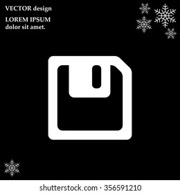 floppy, diskette. symbol store information document. computer floppy disk icon. vector icon
