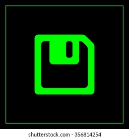 floppy, diskette. symbol store information document. computer floppy disk icon. vector icon