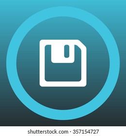 floppy, diskette. symbol store information document. computer floppy disk icon. vector icon