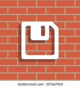 floppy, diskette. symbol store information document. computer floppy disk icon. vector icon