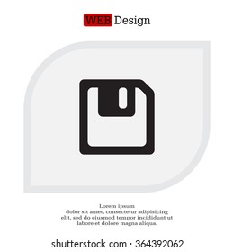 floppy, diskette. symbol store information document. computer floppy disk icon. vector icon