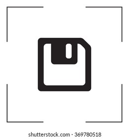 floppy, diskette. symbol store information document. computer floppy disk icon. vector icon